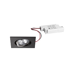 recessed luminaire IP20, glossy, black, transparent  6W 680lm 3000K 20-40� 20-40� CRI 80-89