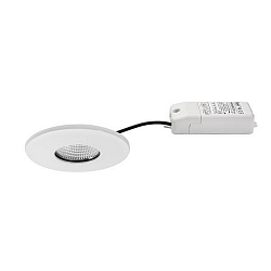 recessed luminaire CHOOOSE round LED IP44, white dimmable 5W 510lm 2700-4000K 20-40� 20-40� CRI 80-89