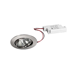 recessed luminaire IP20, chrome, glossy, transparent dimmable 6W 680lm 3000K 20-40° 20-40° CRI 80-89