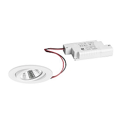recessed luminaire round, swivelling IP20, white dimmable 6W 640lm 3000K 20-40� 20-40� CRI 80-89