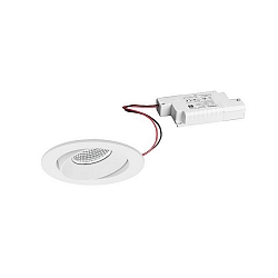 recessed luminaire IP20, glossy, white dimmable 7W 680lm 3000K 20-40� 20-40� CRI 80-89