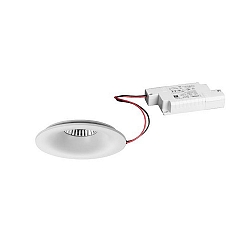 recessed luminaire IP20, glossy, transparent, white 10,5W 887lm 3000K 20-40� 20-40� CRI 80-89