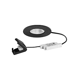 outdoor ceiling luminaire BB20 round, rigid IP65, black matt dimmable