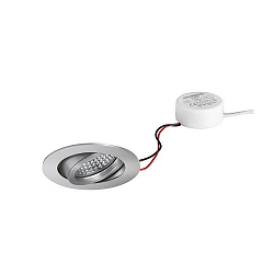 recessed luminaire TIRREL-R round, swivelling IP20, aluminium dimmable 6W 680lm 3000K 38� 38� CRI >80