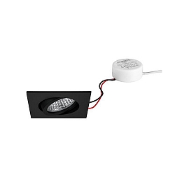 recessed luminaire TIRREL-S square, swivelling IP20, white dimmable 6W 680lm 3000K 38� 38� CRI >80
