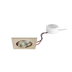 recessed luminaire TIRREL-S square, swivelling IP20, white dimmable 6W 680lm 3000K 38� 38� CRI >80