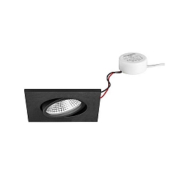 recessed luminaire IP65, glossy, black  7W 620lm 3000K 20-40� 20-40� CRI 80-89
