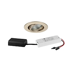 recessed luminaire IP20, glossy, transparent dimmable 6W 680lm 3000K 20-40� 20-40� CRI 80-89