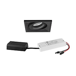 recessed luminaire swivelling, square IP20, white dimmable 7W 680lm 3000K 20-40� 20-40� CRI 80-89
