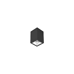 downlight APOLLO MICRO square, smooth, switchable IP20, powder coated, black 