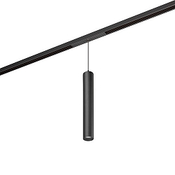 track pendant luminaire PEPA PEN down, rigid, DALI controllable IP20, black matt dimmable