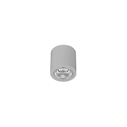 downlight APOLLO MINI round, switchable, faceted IP20, powder coated, silver 