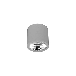 downlight APOLLO MIDI round, DALI controllable, faceted IP20, powder coated, silver dimmable