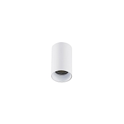 downlight TOMEK 1 flame, cylindrical, surface-mounted version GU10 IP20, white matt dimmable