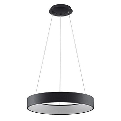 pendant luminaire GEORGA 2CCT CCT Switch, ring shape IP20, black matt dimmable