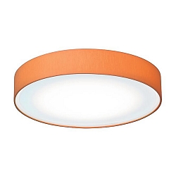 Ceiling luminaire 420, direct / indirect, Ø 42cm, 3 x E27 max. 60W, shade orange / hand blown opal glass, matt
