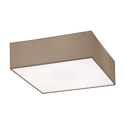 ceiling luminaire SOFT CUBE 580 square E27 IP20, dark brown dimmable