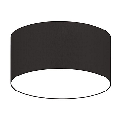 Ceiling luminaire SOFT TUBE 380, Ø 38cm, 3 x E27 max. 60W, shade chintz black / diffuser PC