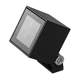 Outdoor LED floor spot BLOKK, IP65 IK07, 10W 3000K 740lm 36�, swivelling, structured graphite