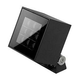 Outdoor LED floor spot BLOKK, IP65 IK07, 22W 3000K 1620lm 36�, swivelling, structured graphite