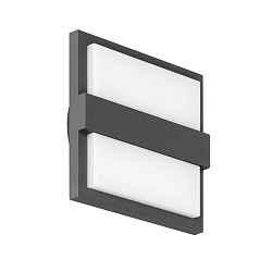 outdoor wall luminaire NAGAI switchable LED IP65, grey 