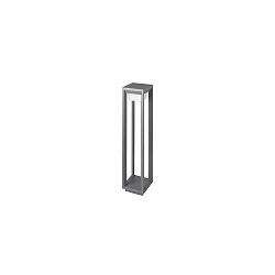 bollard lamp LEVU short, switchable IP54, powder coated, graphite grey 