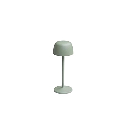 battery table lamp ROSS IP54, sage green dimmable
