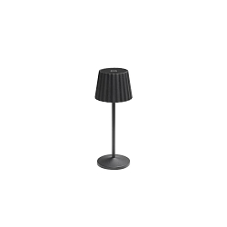 battery table lamp REIRO with touch dimmer IP54, white matt dimmable