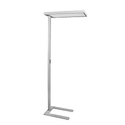 floor lamp DEVAN square, switchable LED IP20, silver