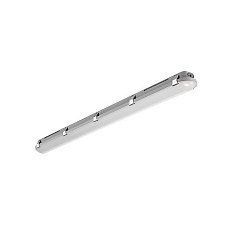 damp-proof luminaire HUMID ONE - 119CM switchable, multipower, wired through IP65, grey 