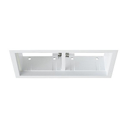 Recessed square 2-fold frame for luminaire COUPLED (BRUM-12640 /-41 /-42 /-43 /-44 /-45), white