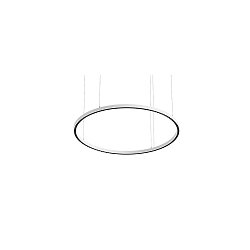 pendant luminaire DEVON � 120CM for VDU workstation, Matter controllable IP20, powder coated, white matt dimmable