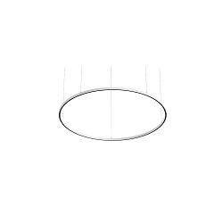 pendant luminaire DEVON � 180CM for VDU workstation, DALI controllable IP20, powder coated, white matt dimmable