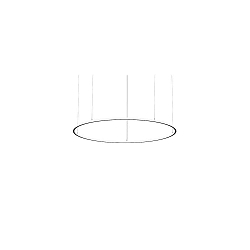 pendant luminaire ANDROS IN/OUT � 180CM DALI controllable IP20, powder coated, black matt dimmable