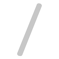 House number extension / from brushed stainless steel, height 16cm