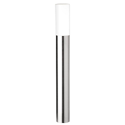 Outdoor floor luminiare AQUA PAULO, round, IP44, E27, stainless steel / opal glass, 90cm, brushed