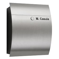 Engraving for post box from stainless steel (Art-Nr. CMD-47)
