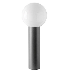 Outdoor floor luminiare  AQUA BALL, IP44, E27, stainless steel / opal glass, height 60cm