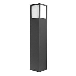 Outdoor floor luminiare, IP54, height 65cm, E27 max. 15W, aluminium / opal glass, anthracite