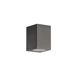 outdoor wall luminaire down, square GU10 IP65, anthracite