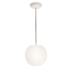 pendant luminaire ACAI 21 1 flame E27 IP20, mat, opal white dimmable