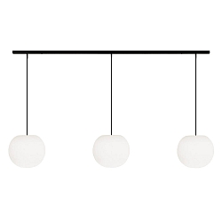 pendant luminaire ACAI 26 3 flames E27 IP20, mat, opal white dimmable