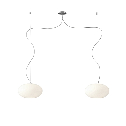 Pendant luminaire AIH, 2x E27, IP20, white glossy