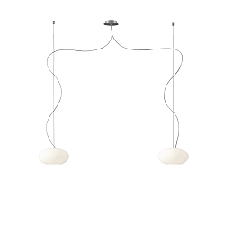 Pendant luminaire AIH, 2x G9, IP20, white glossy