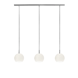 Pendant luminaire BELL, 3x E27, IP20, opal white matt