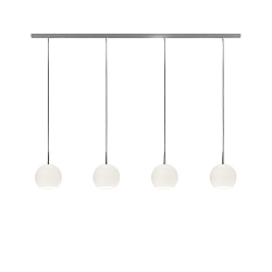 Pendant luminaire BALL S, 4x E27, IP20, opal white matt
