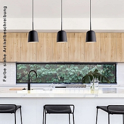 Pendant luminaire CLAVIO S, 3x E27, IP20, Lava anthracite