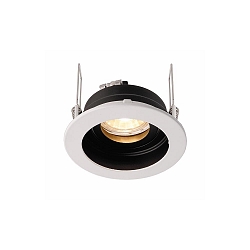 Kapego recessed ceiling ring, Enif, voltage constant, 12V AC / DC, GU5.3 / MR16, 35W, black / white