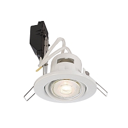 Recessed ceiling ring DENEB, GU10 max.50W, IP20, swivelling 30�, white