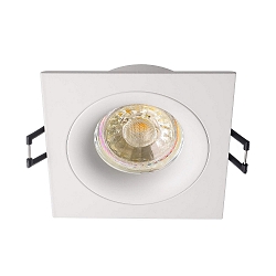 Recessed ceiling ring sIRRAH, SQUARE, 12V DC, GU5.3 / MR16, max. 50W, fixed